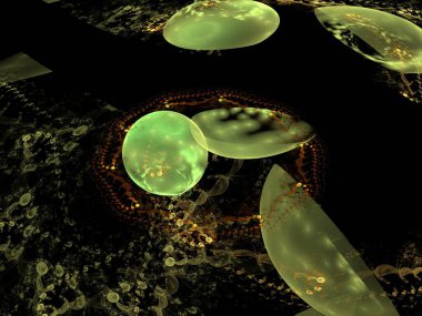 Hayali fraktal arkaplan resmi