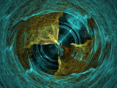 Hayali fraktal arkaplan resmi