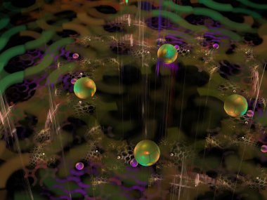 Hayali fraktal arkaplan resmi