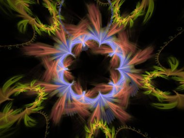 Hayali fraktal arkaplan resmi