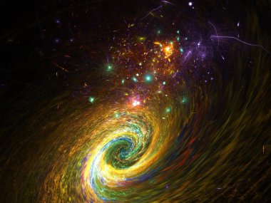 Hayali fraktal arkaplan resmi