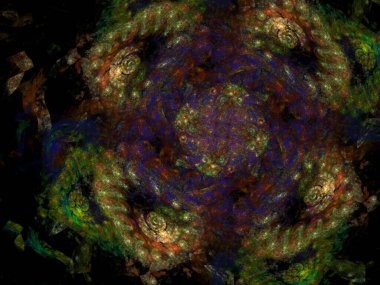 Hayali fraktal arkaplan resmi