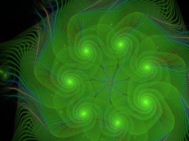 Hayali fraktal arkaplan resmi