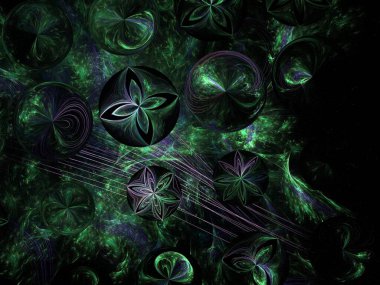 Hayali fraktal arkaplan resmi