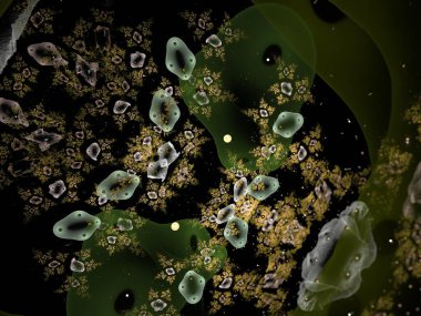 Hayali fraktal arkaplan resmi