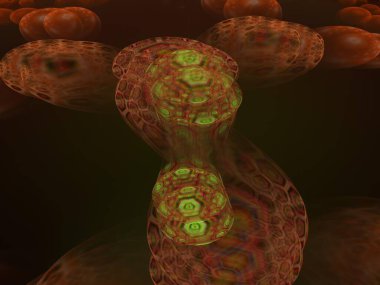 Hayali fraktal arkaplan resmi