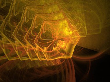 Hayali fraktal arkaplan resmi