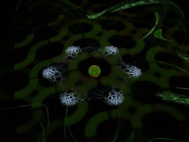 Hayali fraktal arkaplan resmi