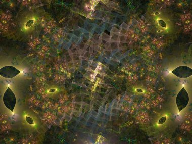 Hayali fraktal arkaplan resmi