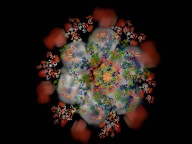 Hayali fraktal arkaplan resmi