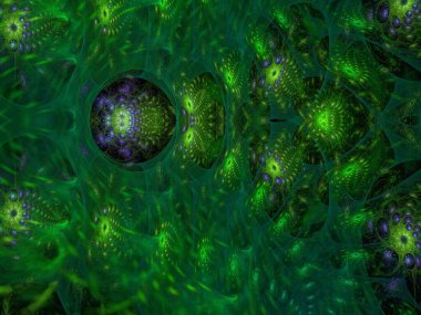 Hayali fraktal arkaplan resmi