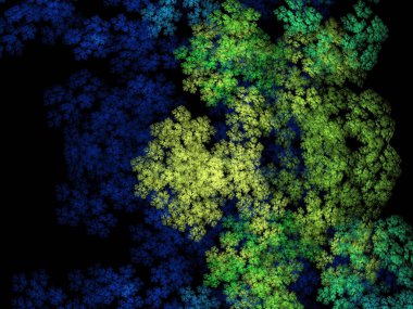 Hayali fraktal arkaplan resmi