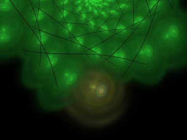 Hayali fraktal arkaplan resmi