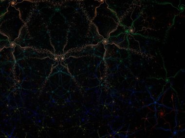 Hayali fraktal arkaplan resmi