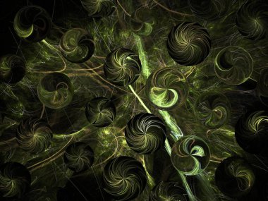 Hayali fraktal arkaplan resmi