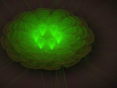 Hayali fraktal arkaplan resmi