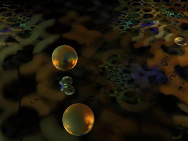 Hayali fraktal arkaplan resmi