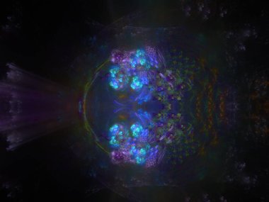 Hayali fraktal arkaplan resmi