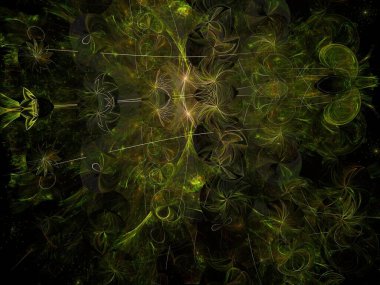 Hayali fraktal arkaplan resmi