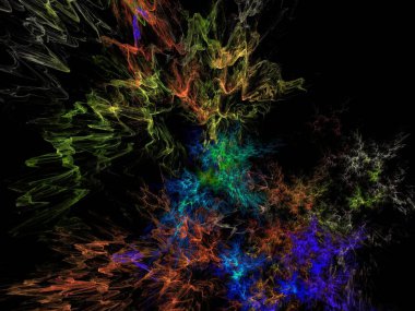 Hayali fraktal arkaplan resmi