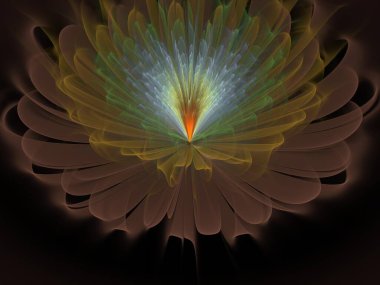 Hayali fraktal arkaplan resmi