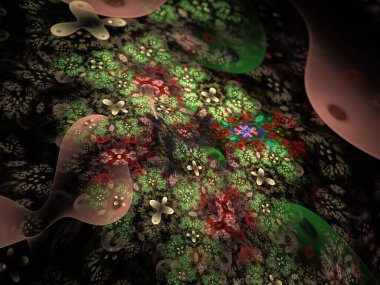 Hayali fraktal arkaplan resmi