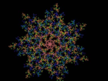 Hayali fraktal arkaplan resmi