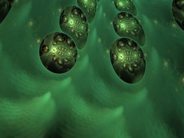 Hayali fraktal arkaplan resmi