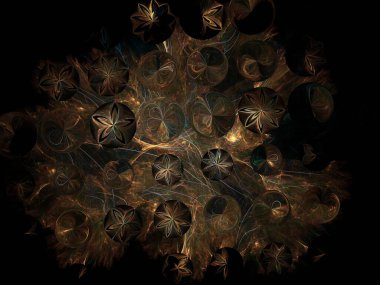 Hayali fraktal arkaplan resmi