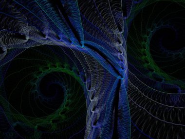 Hayali fraktal arkaplan resmi