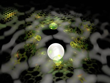 Hayali fraktal arkaplan resmi