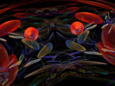 Hayali fraktal arkaplan resmi