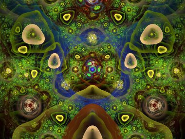 Hayali fraktal arkaplan resmi