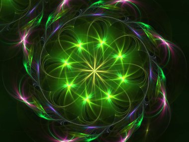 Hayali fraktal arkaplan resmi