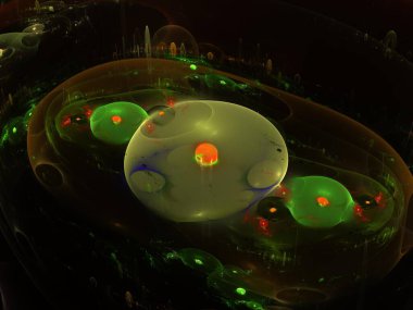 Hayali fraktal arkaplan resmi