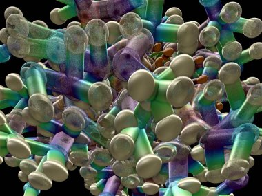 Hayali fraktal arkaplan resmi