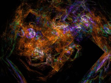 Hayali fraktal arkaplan resmi