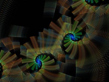 Hayali fraktal arkaplan resmi