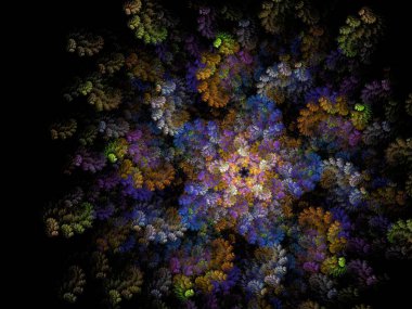 Hayali fraktal arkaplan resmi