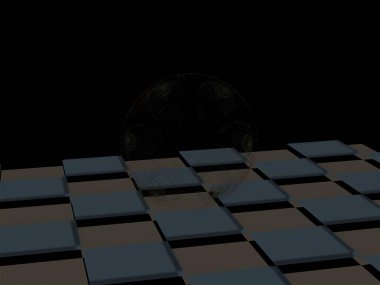 Hayali fraktal arkaplan resmi