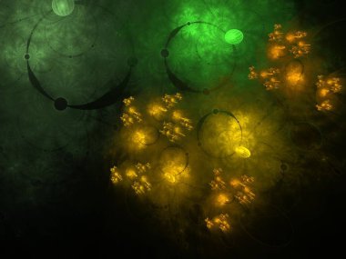 Hayali fraktal arkaplan resmi