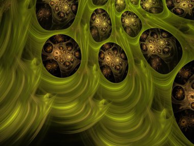 Hayali fraktal arkaplan resmi