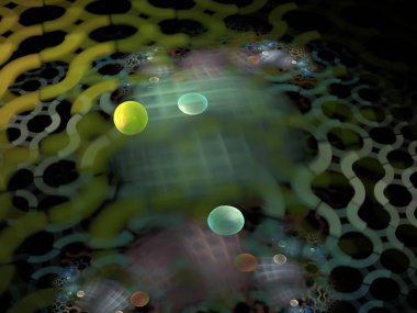 Hayali fraktal arkaplan resmi