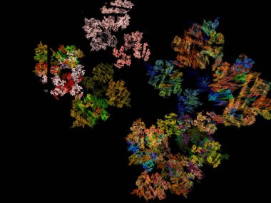 Hayali fraktal arkaplan resmi