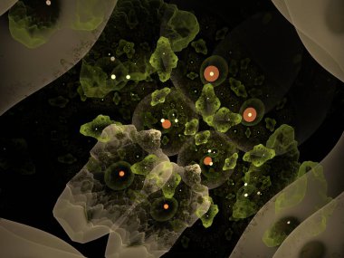 Hayali fraktal arkaplan resmi