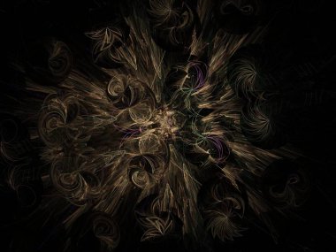 Hayali fraktal arkaplan resmi