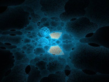 Hayali fraktal arkaplan resmi