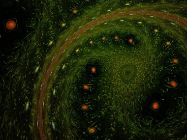 Hayali fraktal arkaplan resmi