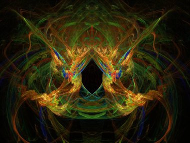 Hayali fraktal arkaplan resmi