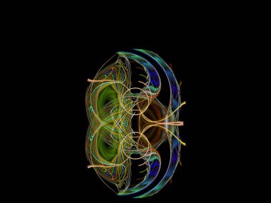 Hayali fraktal arkaplan resmi